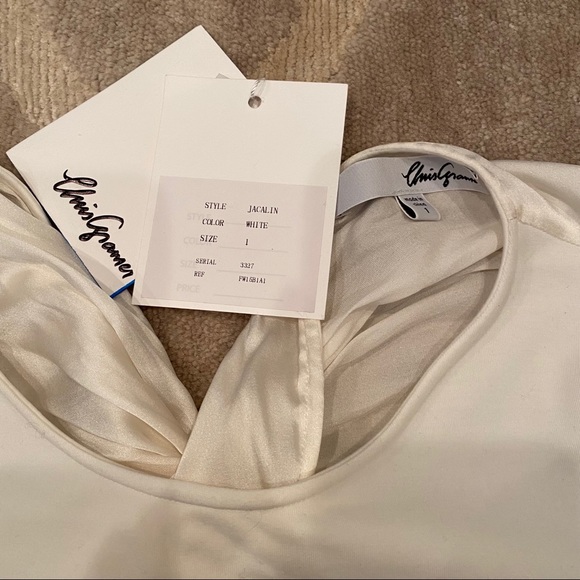NWT Chris Gramer Jacalin Silk Back Top - Picture 3 of 6